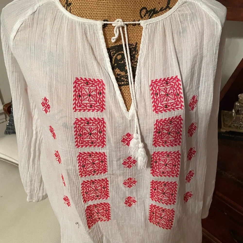 Joie Embroidered Top - Picture 7 of 8